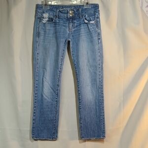American Eagle Outfitters Light Blue Straight Leg Jeans